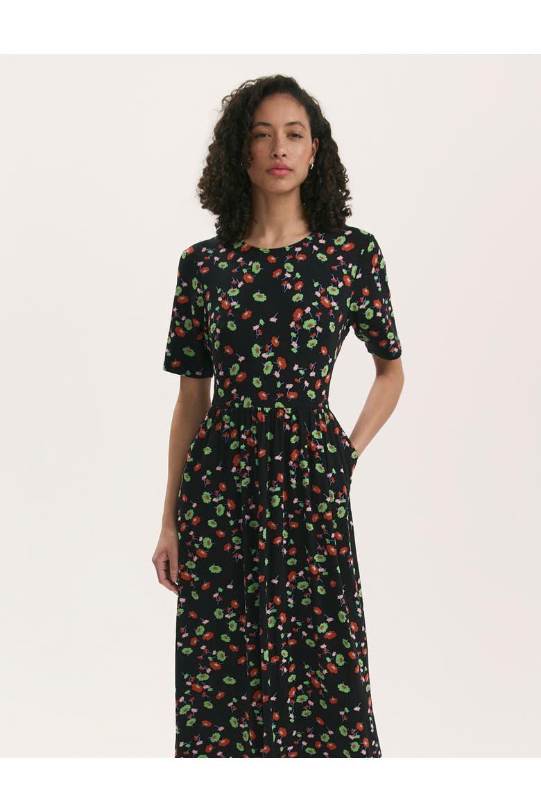 Kathryn Floral Jersey Midi T-Shirt Dress