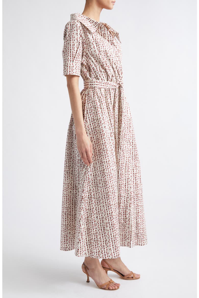 Lydia Stretch Cotton Poplin Midi Shirtdress