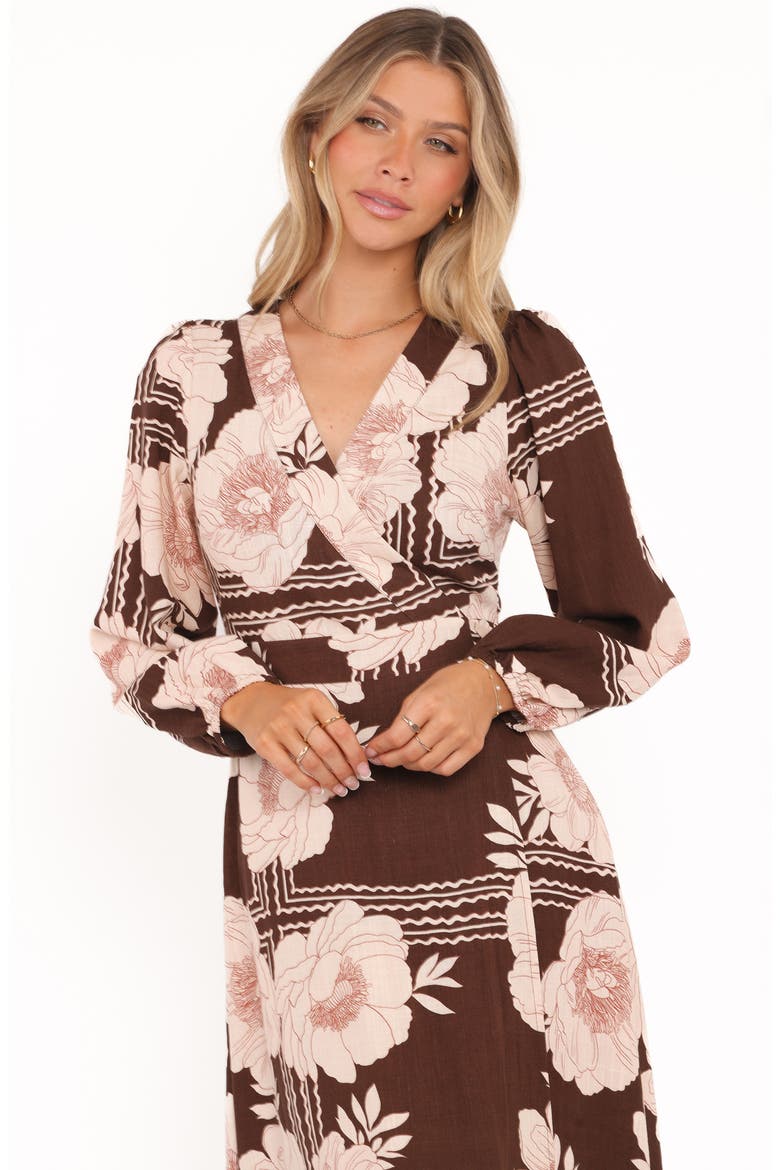 Safia Faux Wrap Midi Dress