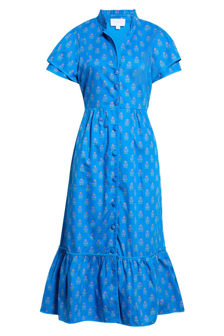 Davie Button Midi Shirtdress