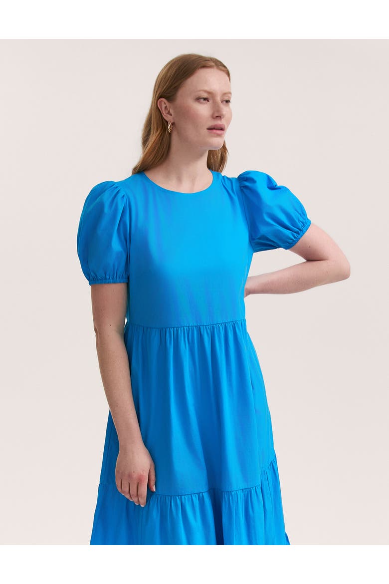 Genevive Cotton Midi Tiered Dress