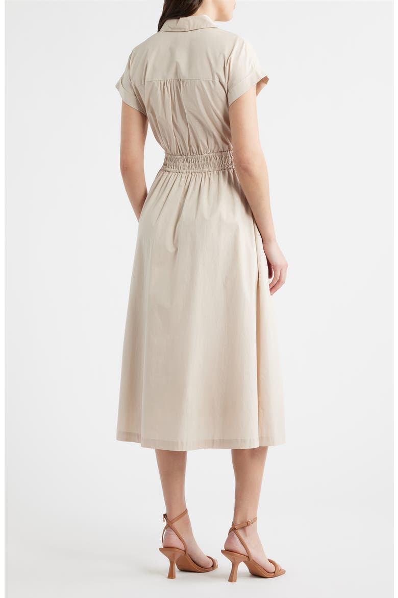 Tie Waist Midi Shirtdress