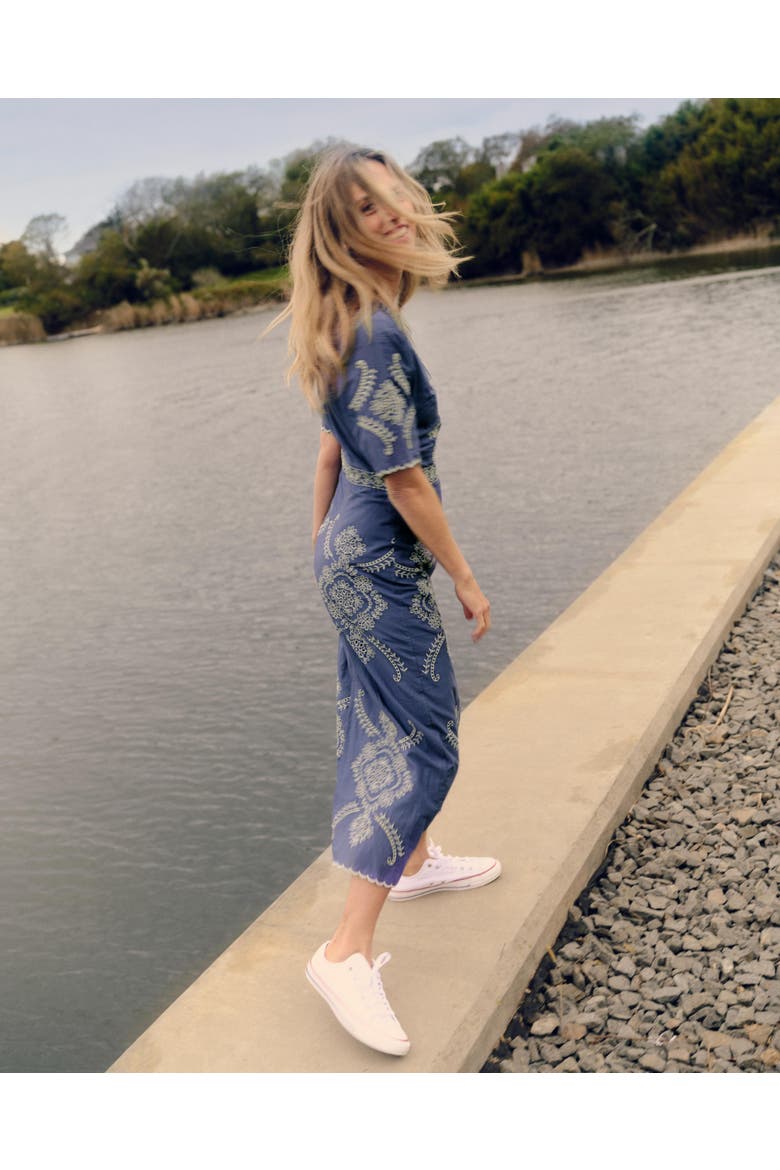 Bobbi Embroidered Midi Dress