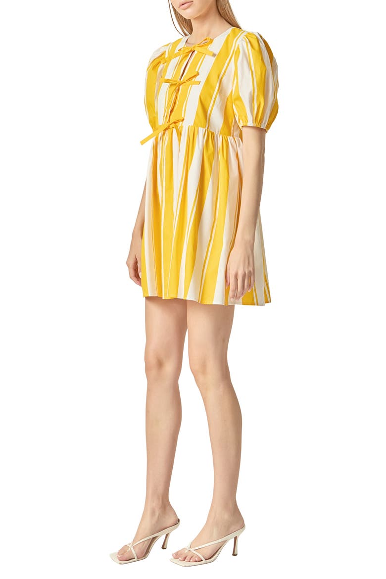 Bold Stripe Cotton Minidress