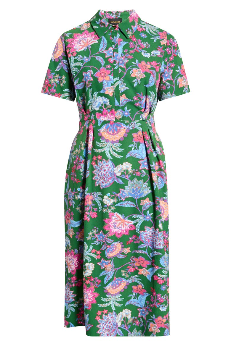 Elara Floral Marisy Collared Shirtdress