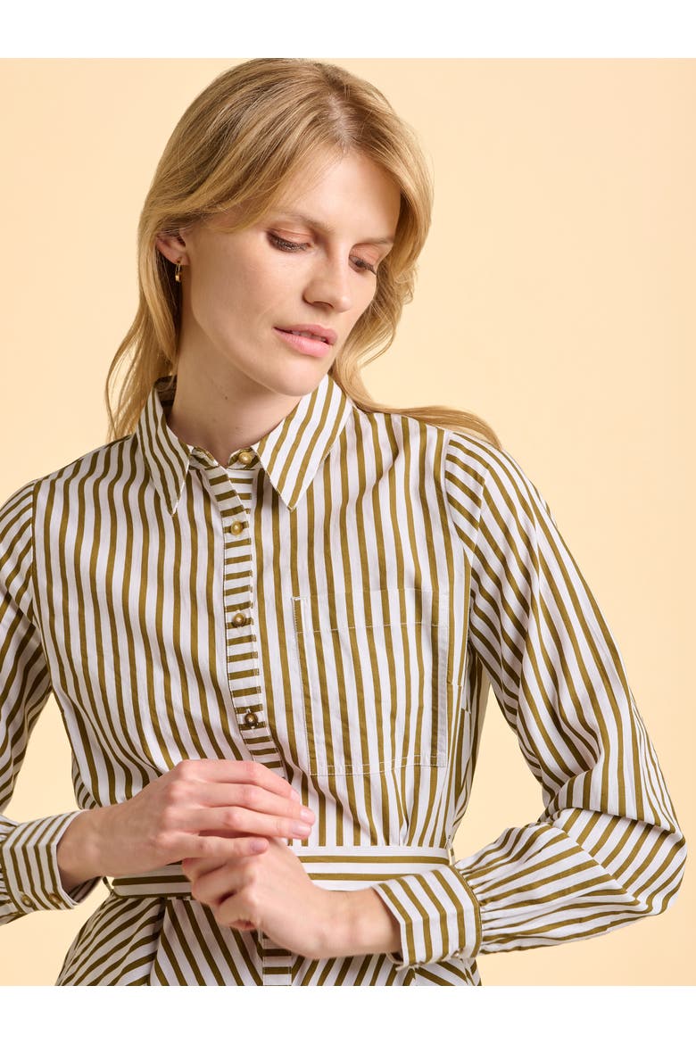 Forrest Long Sleeve Shirt Midi Dress