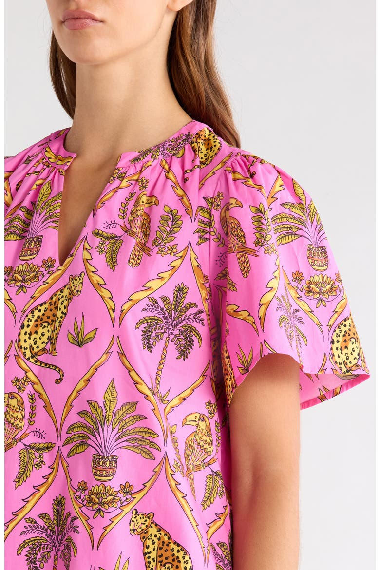 Panther Azari Cotton Shift Minidress