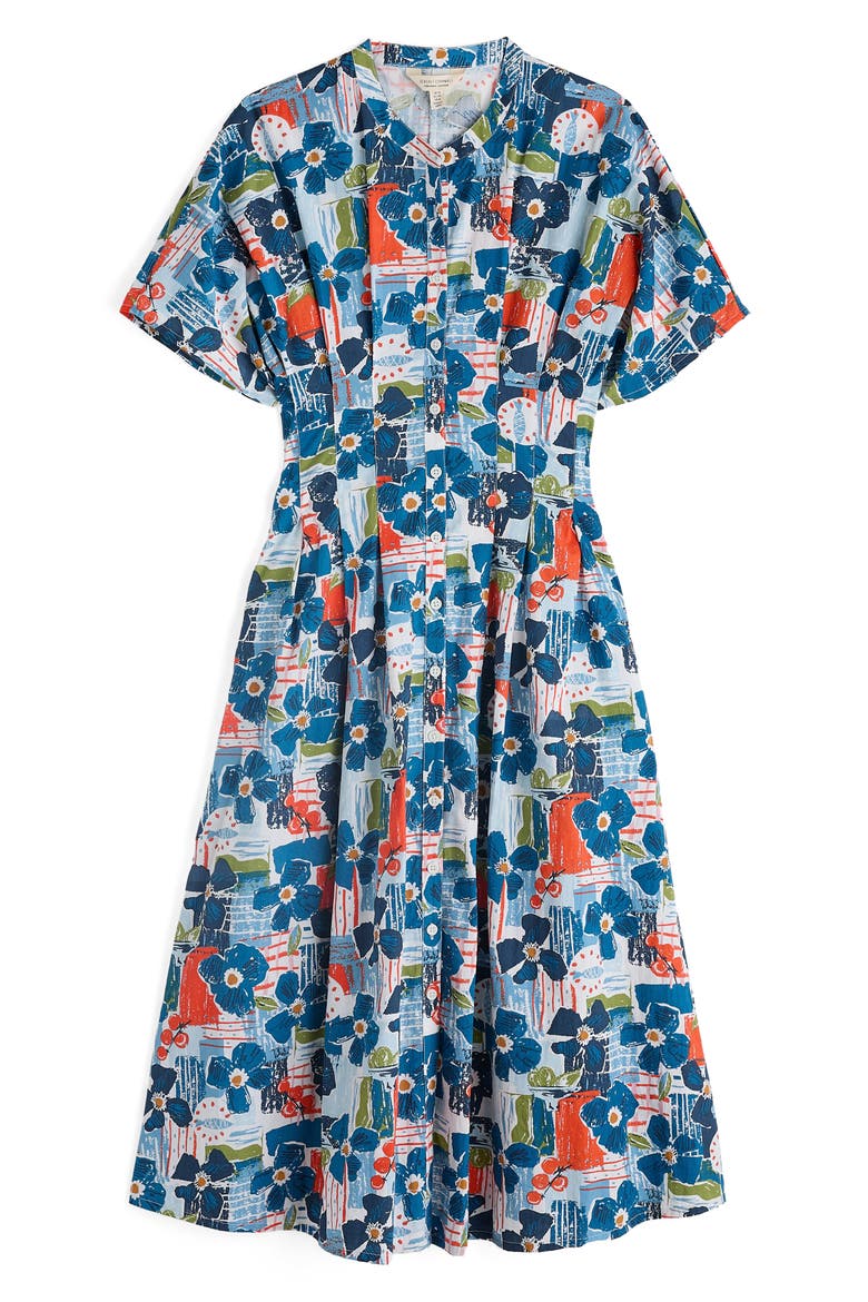 Lamorna Print Organic Cotton Midi Dress