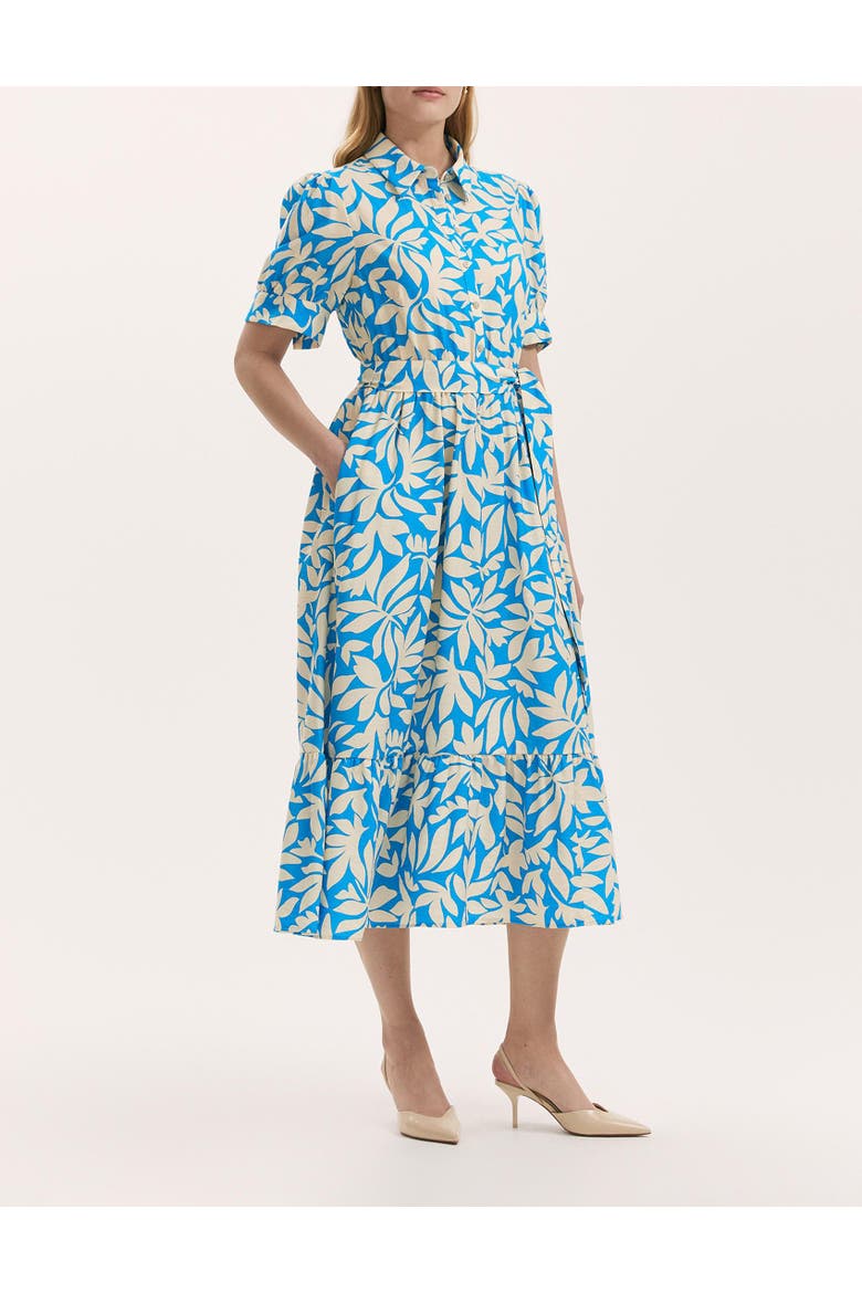 Liana Floral Midi Tiered Dress