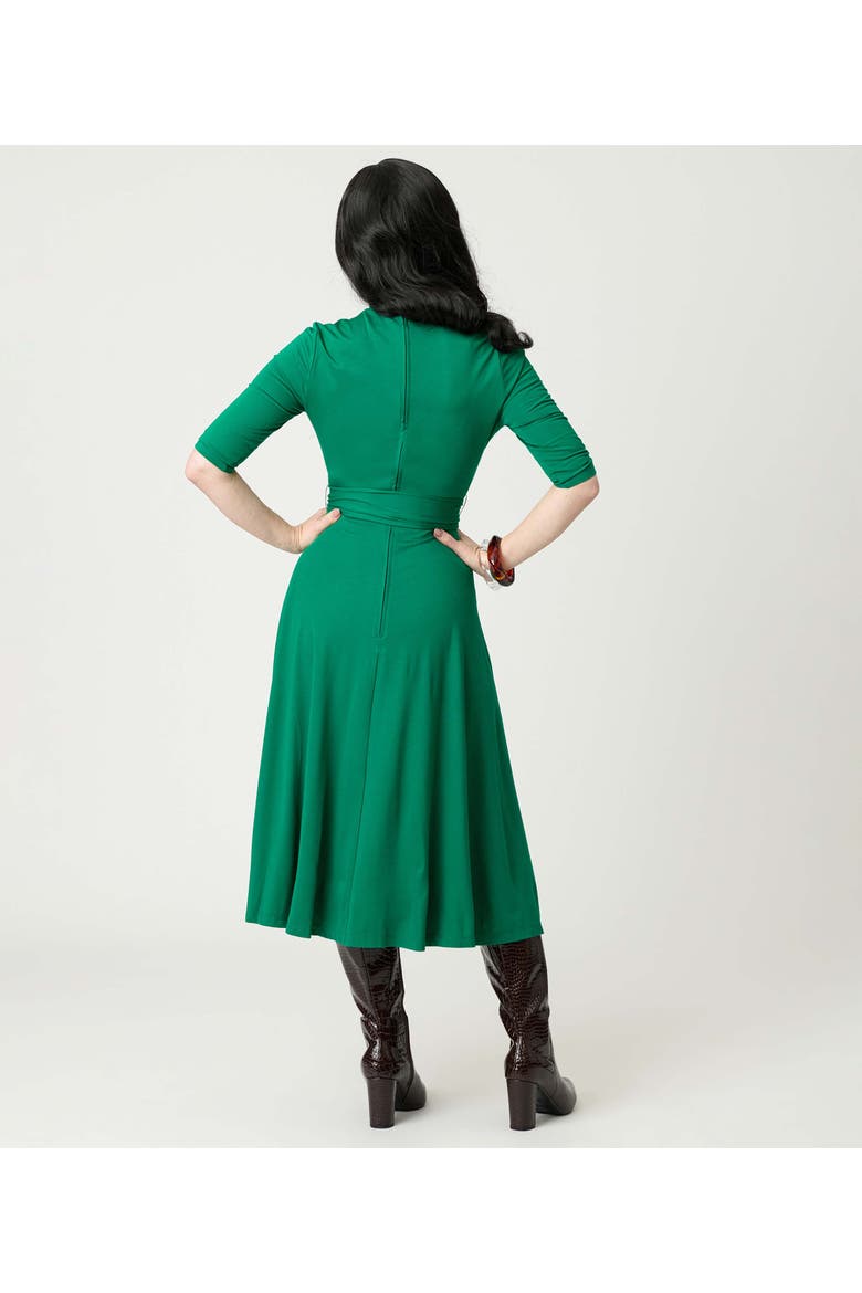 1950s Turtleneck Midi Dress