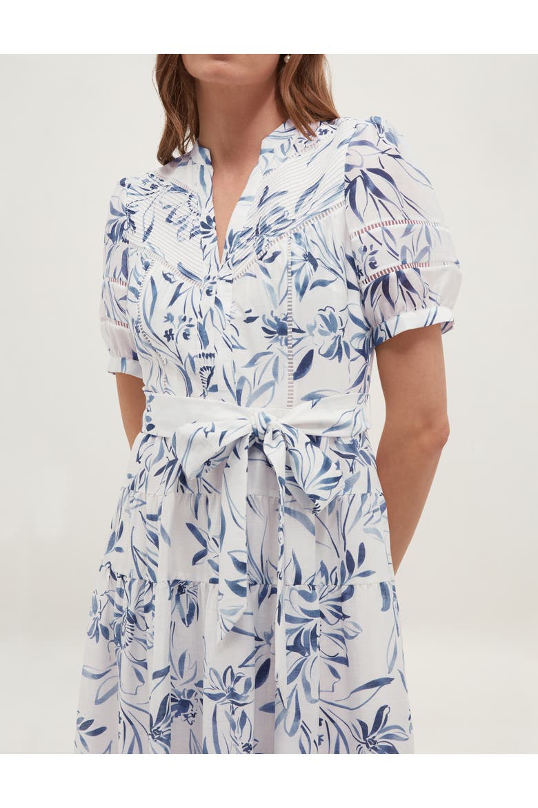 Annabella Floral Print Midi Dress