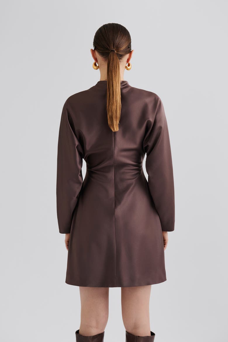 Zora Barrel Long Sleeve Mini Dress