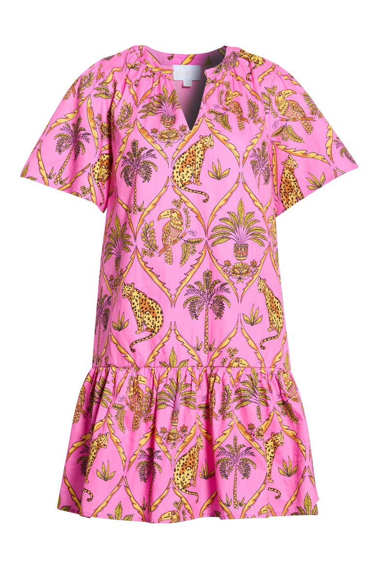 Panther Azari Cotton Shift Minidress