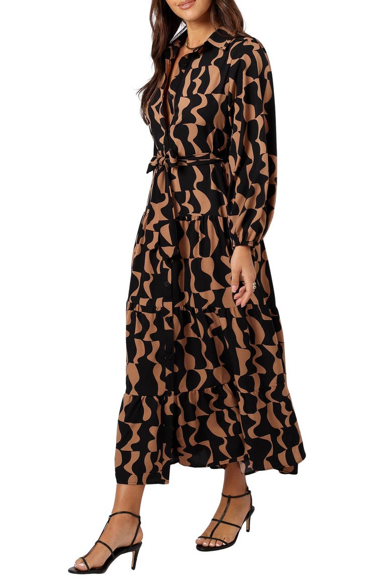 Lincoln Tie Waist Long Sleeve Maxi Dress