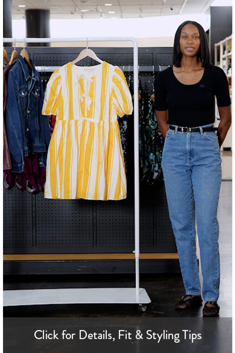 Bold Stripe Cotton Minidress
