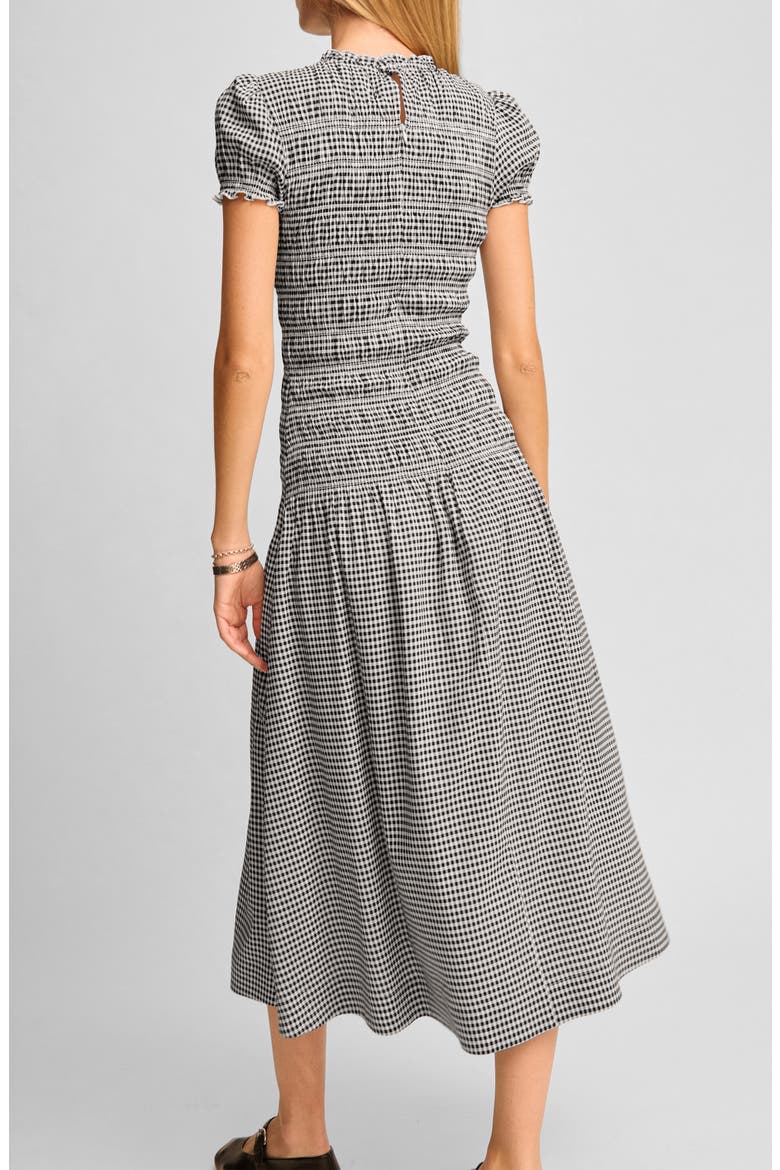 Kira Check Print Midi Dress