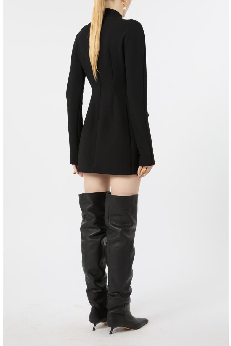 Mock Neck Long Sleeve Minidress