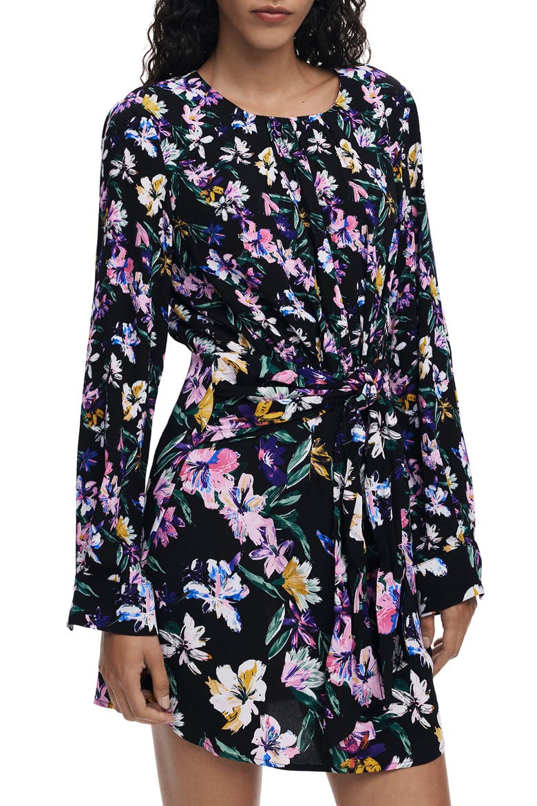 Floral Long Sleeve Minidress