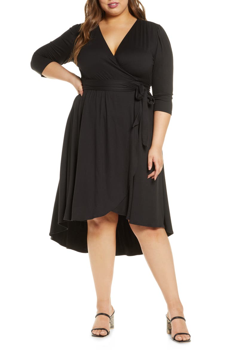 Winona High/Low Wrap Dress