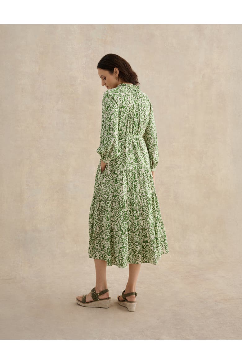Amaris Printed Shirred Waist Dress