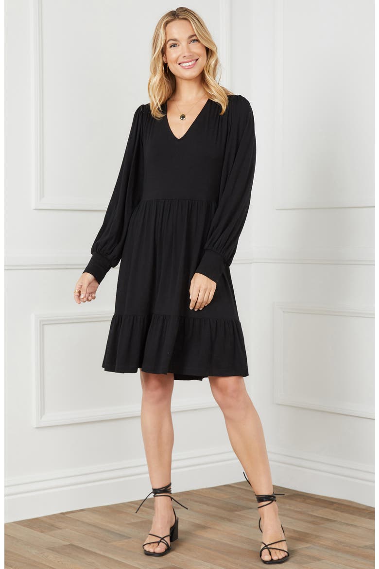 Tiered Long Sleeve Dress