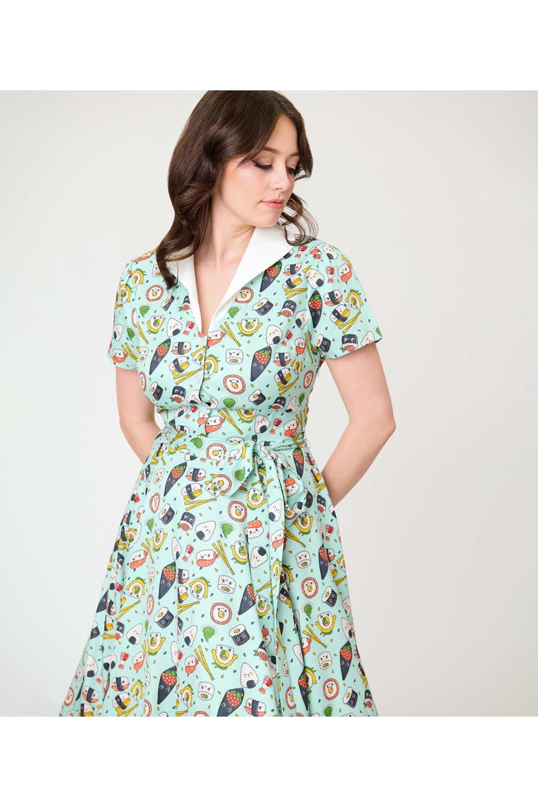 1950s Collared Shirt Dress