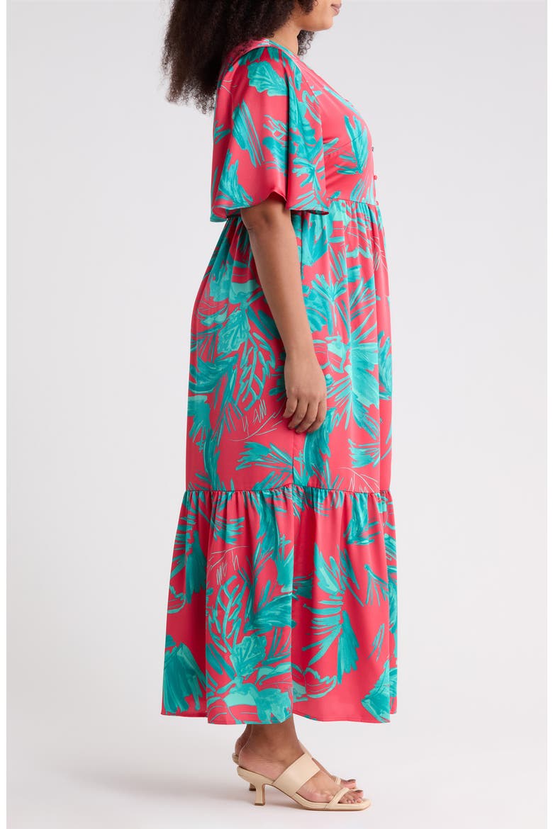 Palm Tropics Pismo Button Maxi Dress