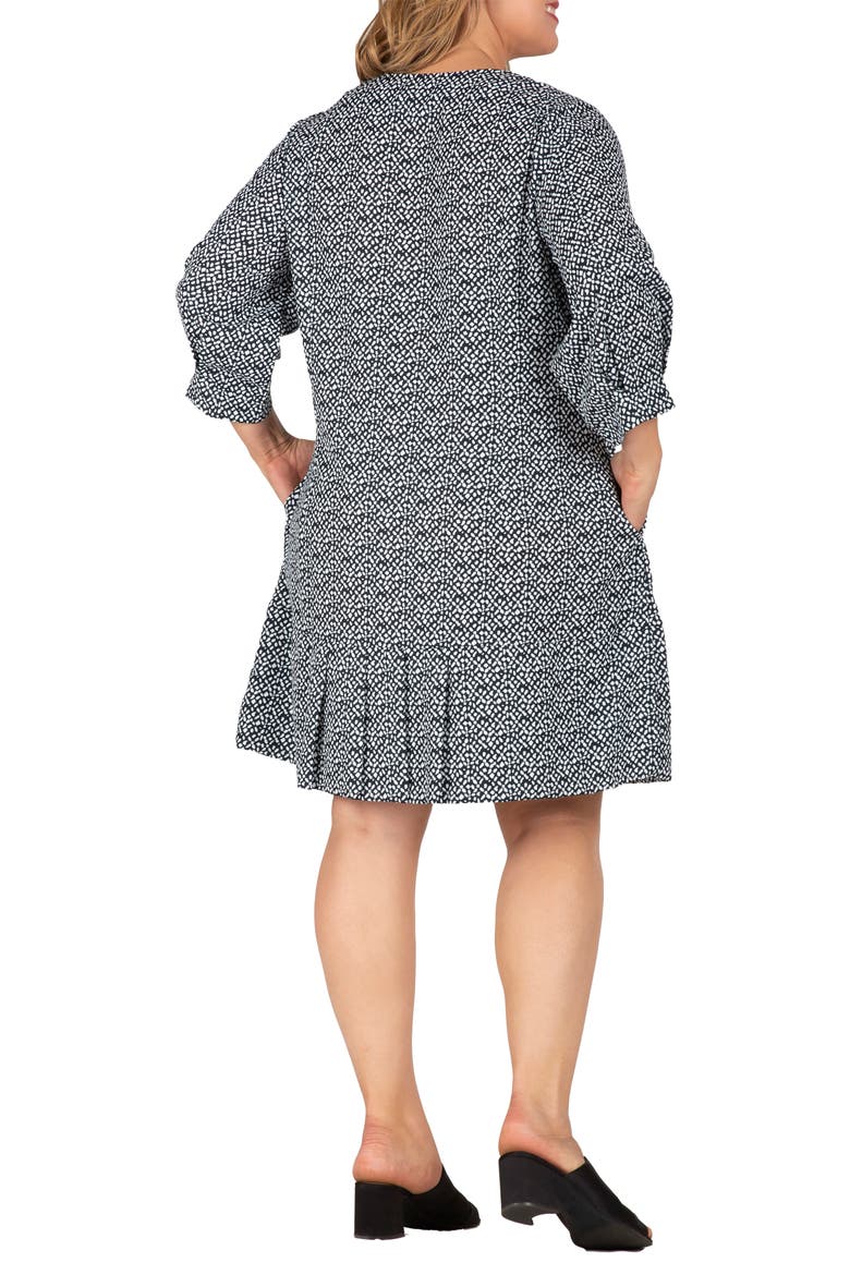 Long Sleeve Flounce Dress