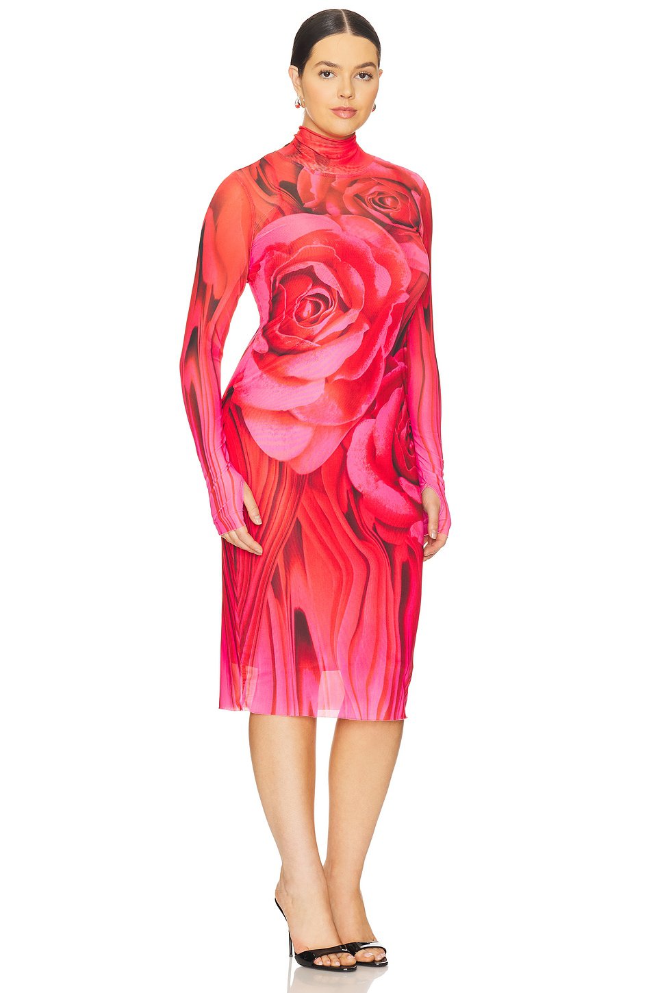 AFRM Shona Dress in Organic Rose - Image 4