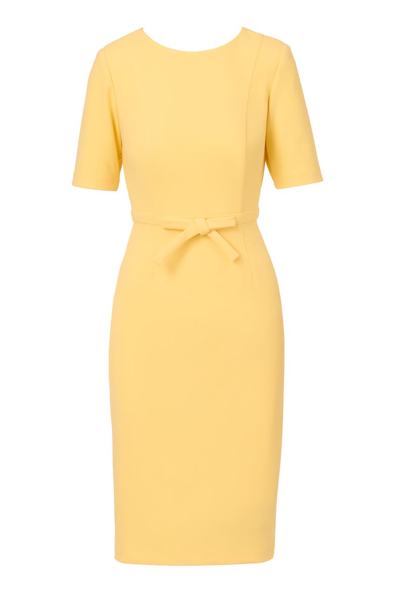 Bow Front Sheath Dress