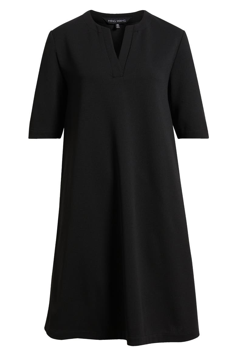 Stretch Crepe A-Line Dress
