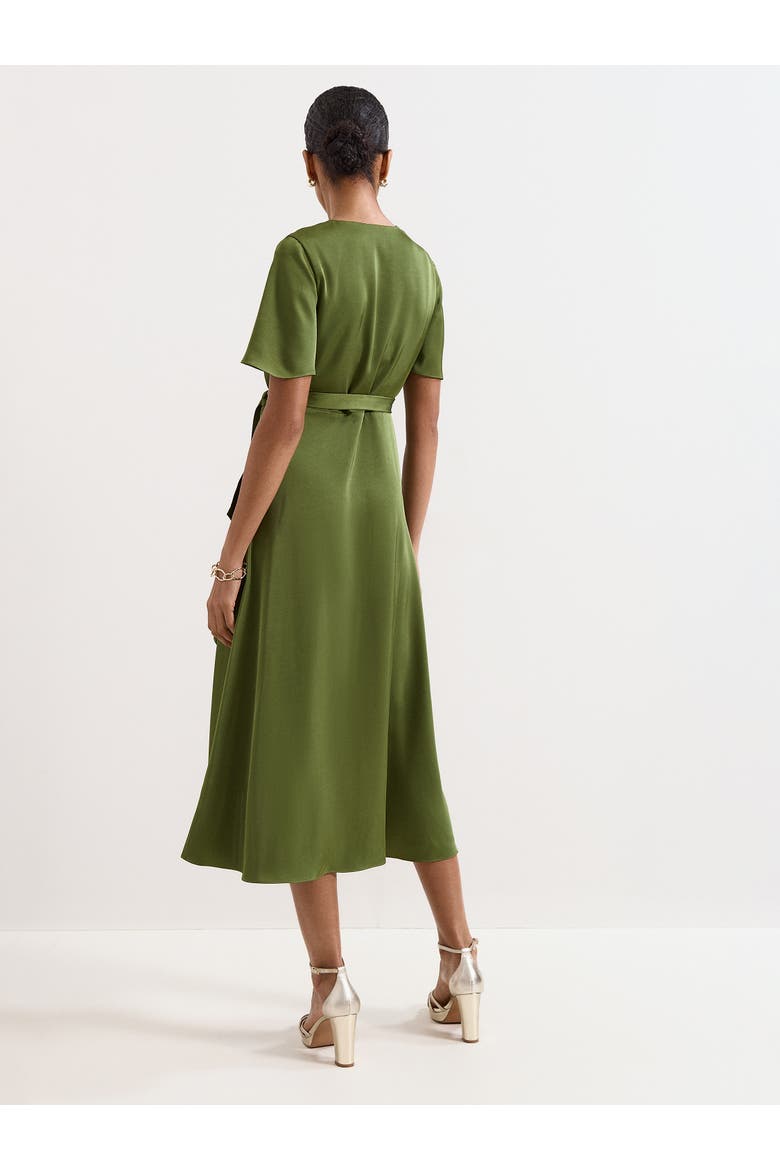 Julissa V-Neck Satin Dress