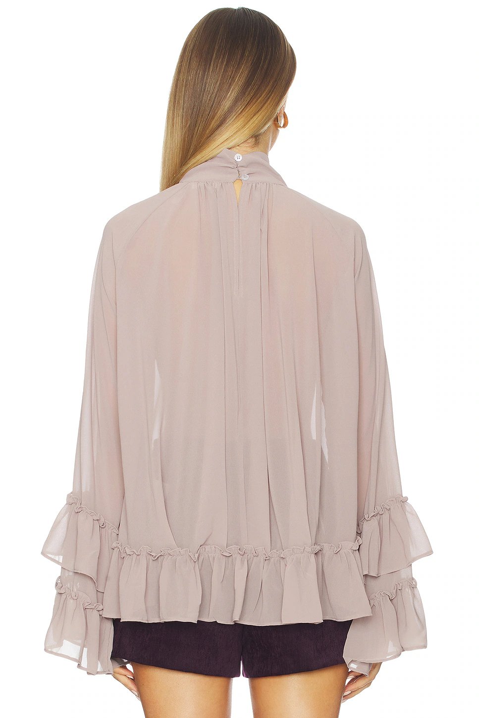 MORE TO COME Mirra Top in Mauve - Image 3