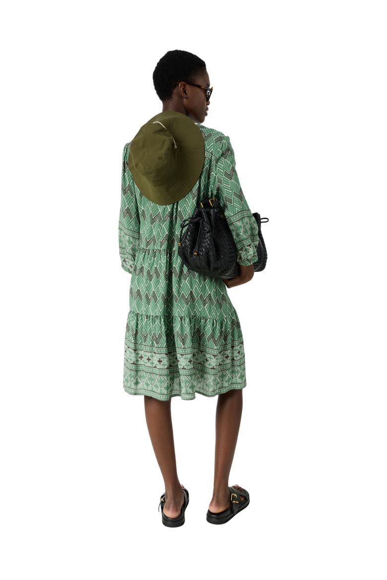 Rim Geometric Tunic Knee-Length Dress