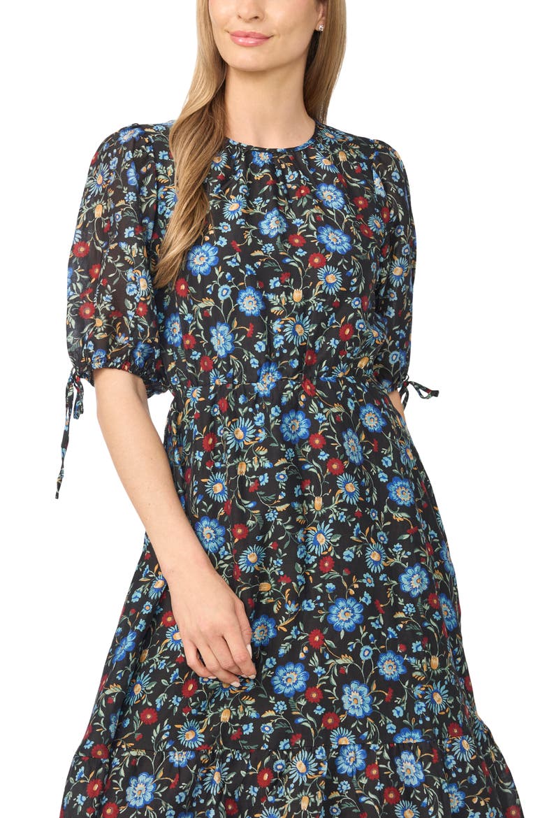 Puff Sleeve Maxi Dress