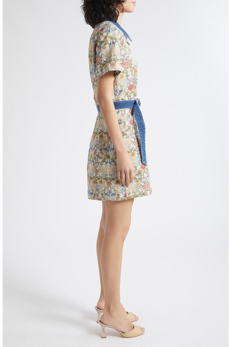 Bea Floral Zip Front Minidress