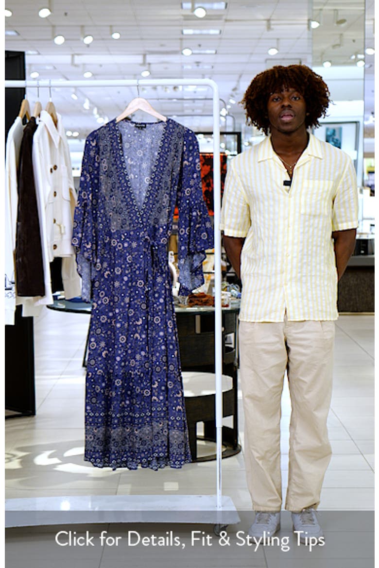 Adhara Mixed Print Long Sleeve Maxi Dress