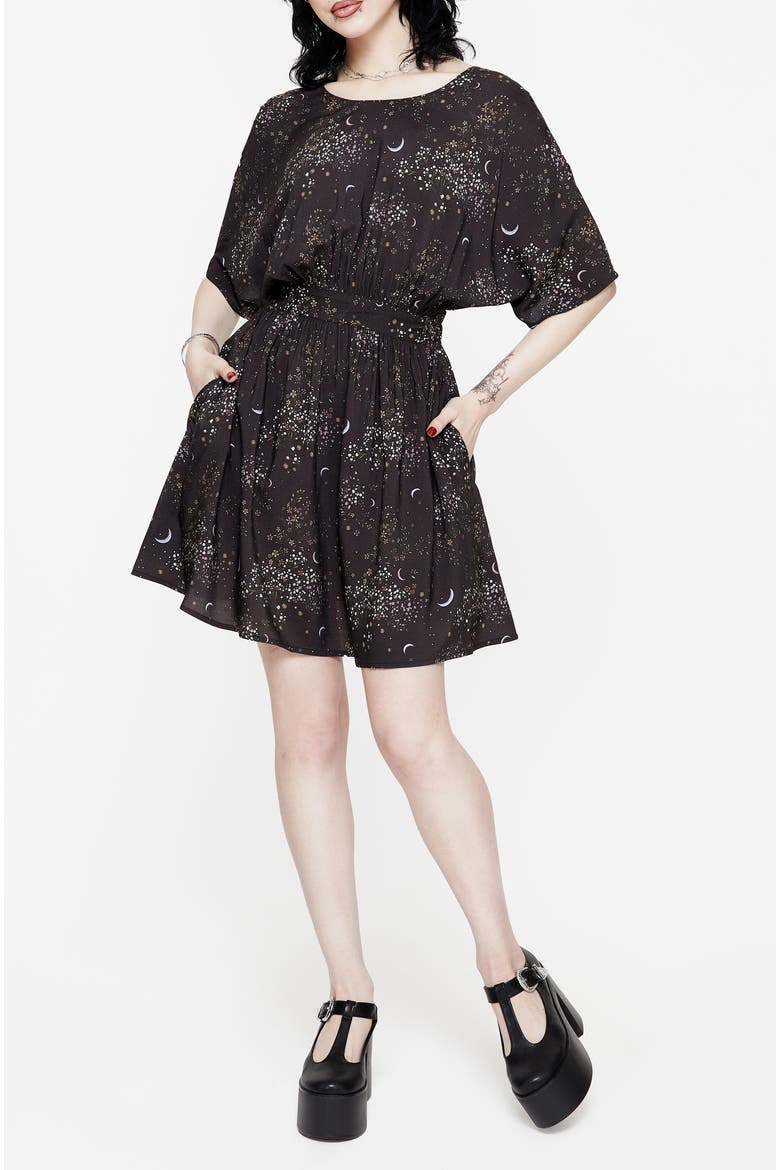 Peaseblossom Celestial Tie Mini Dress