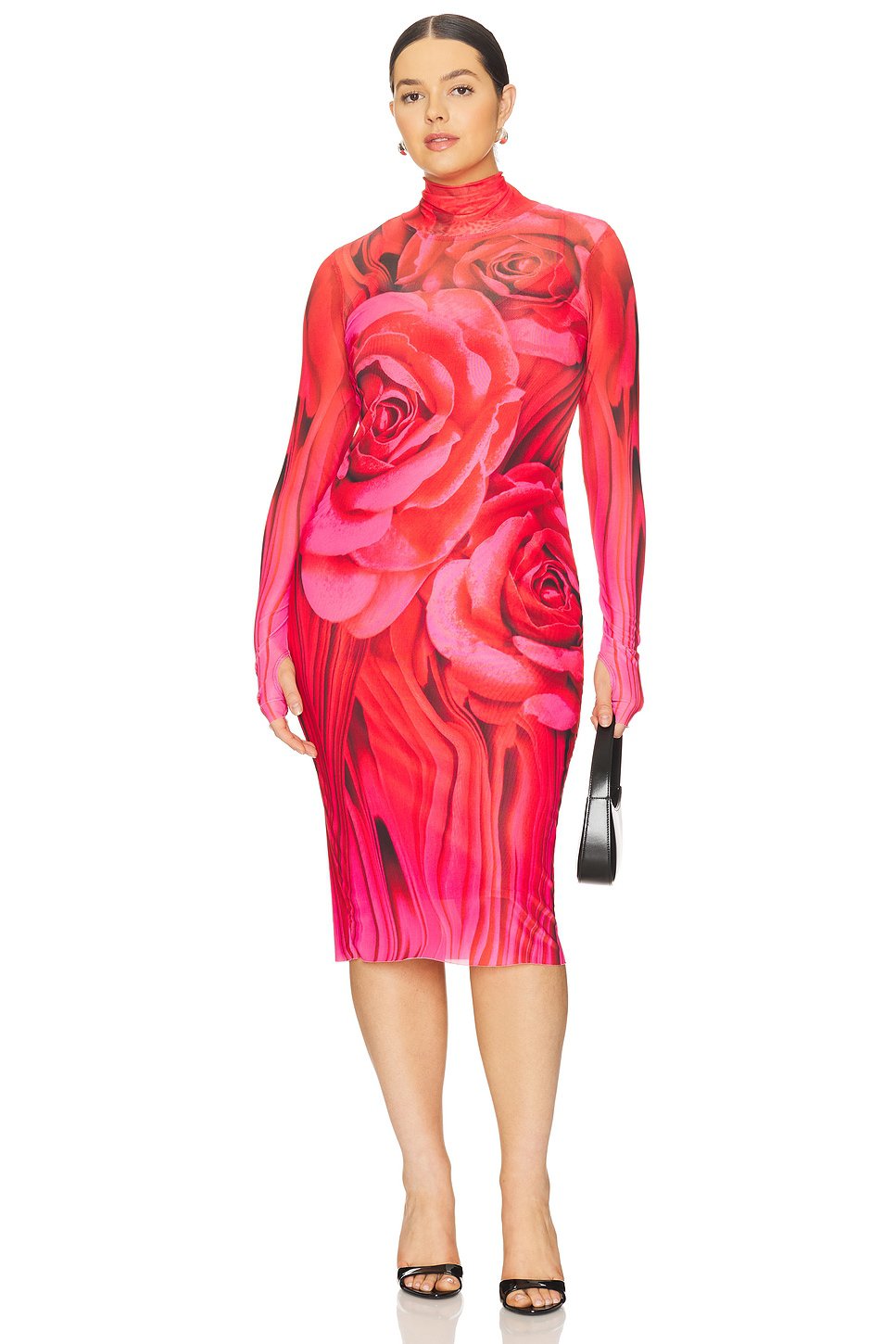 AFRM Shona Dress in Organic Rose - Image 2
