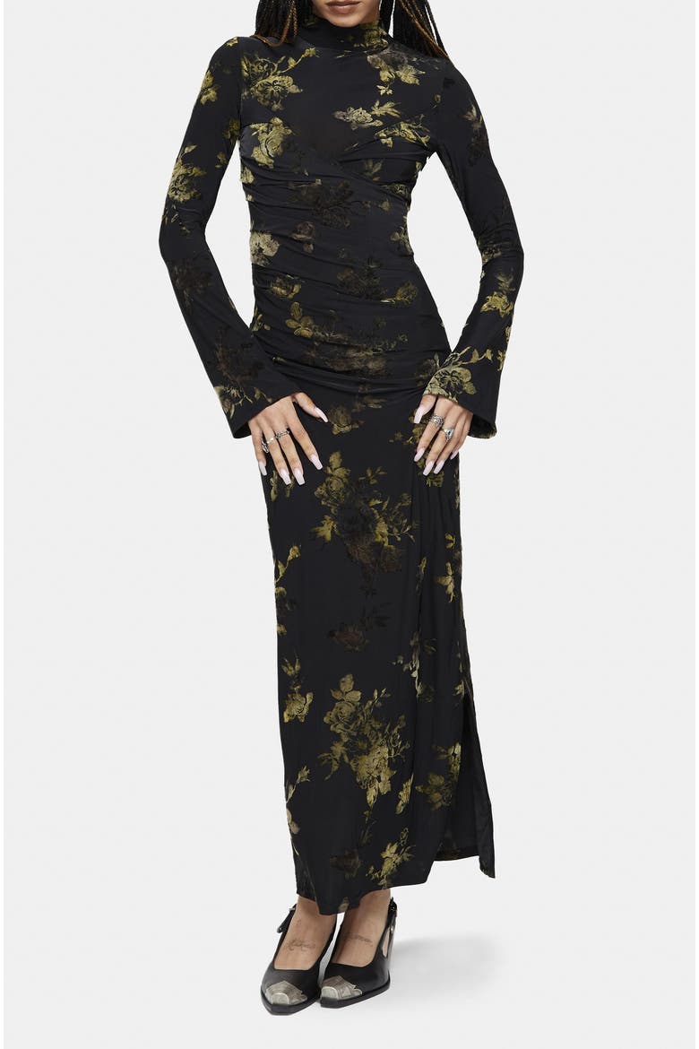 High-Neck Maxi Dress