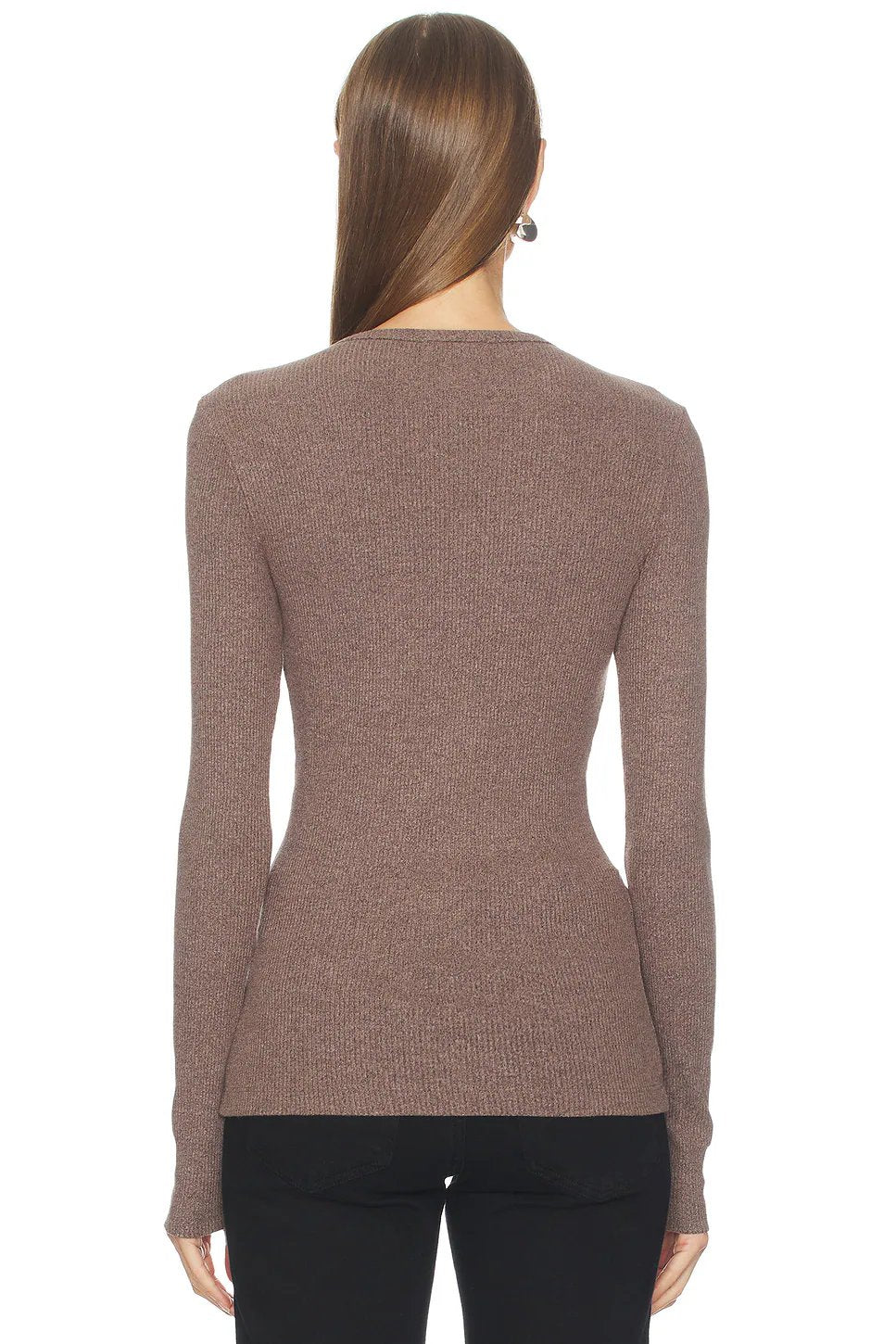 AGOLDE Delphi Slim Tee in Ceramic - Image 3