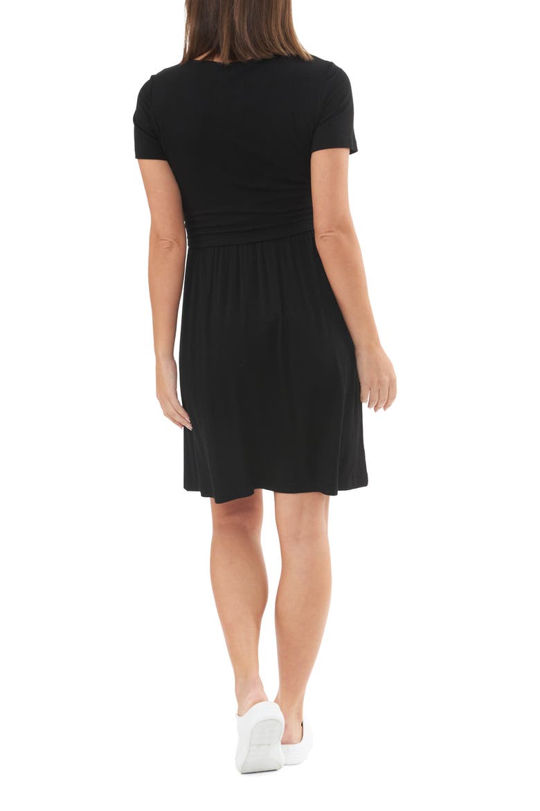 Rib Crop Top Nursing Dress