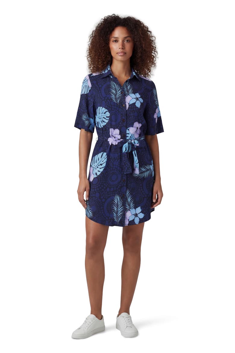 Tropical Fantasy Womens Wrap Shirt Dress