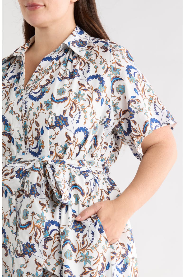 Ralston Floral Cotton Maxi Shirtdress
