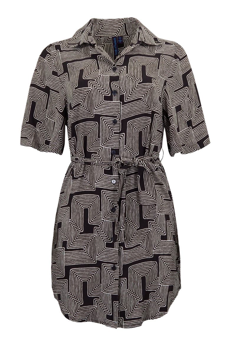 Inter Twine Womens Wrap Shirt Dress