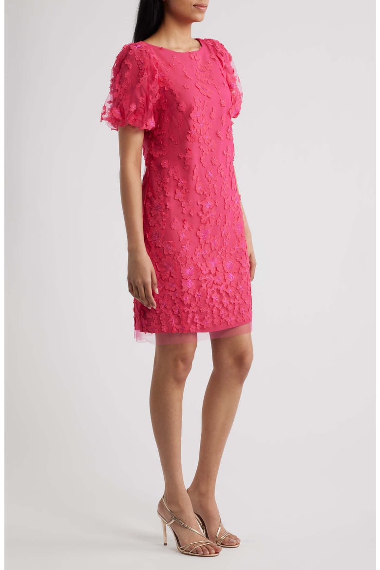 Puff Sleeve Shift Dress