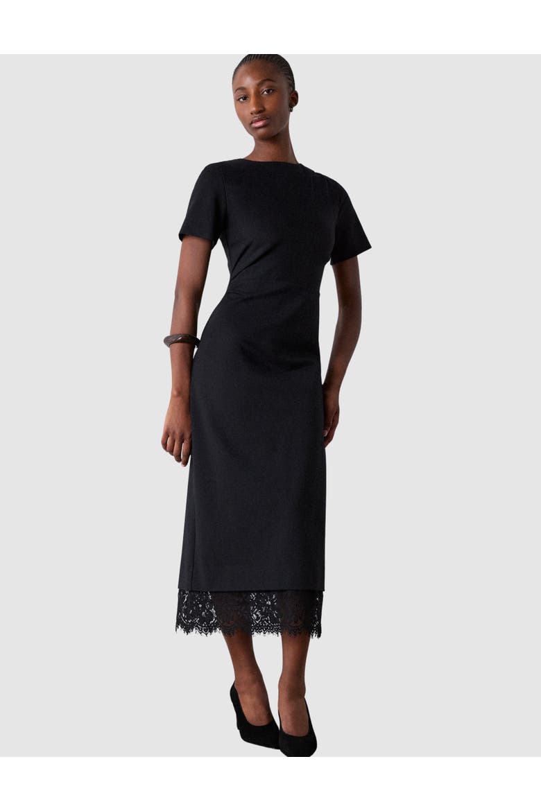 Ponte Detachable Lace Dress