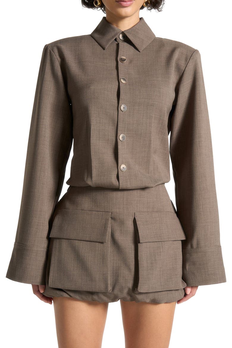 Laure Cargo Shirt Mini Dress