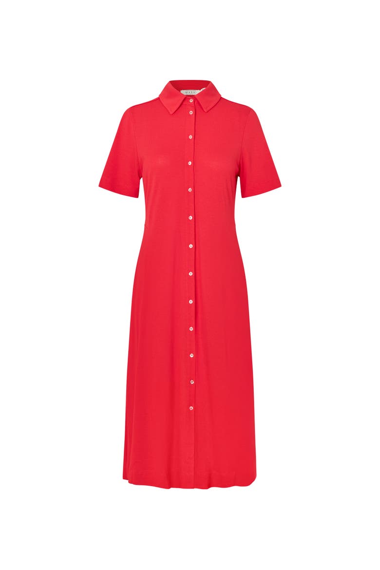 MaNirithis Button-Front Shirt Midi Dress