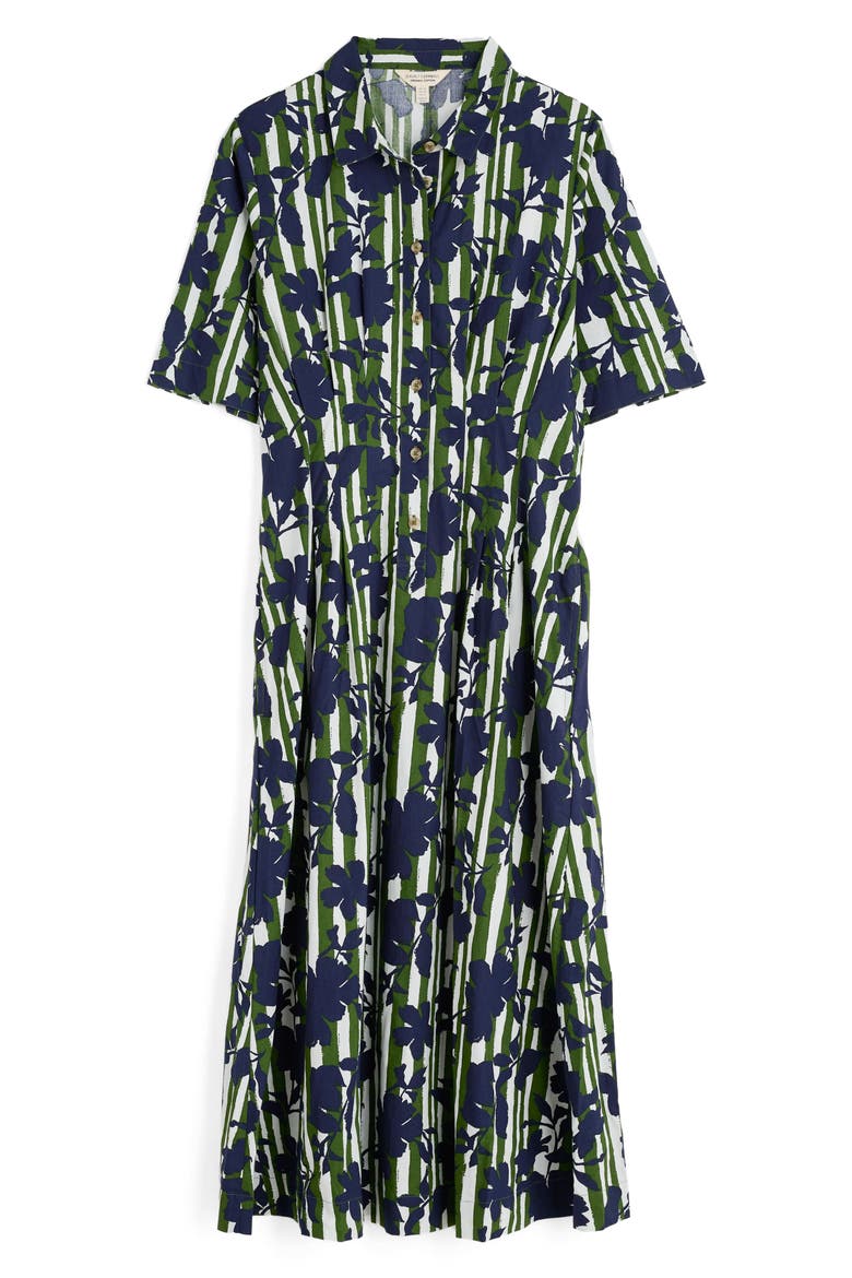Wild Liquorice Organic Cotton Midi Shirtdress